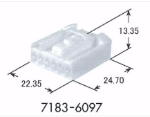 7183-6097 Разъем жгута проводов YPT 9.5WP