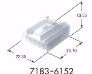 7183-6152 Разъем жгута проводов YPT 9.5WP