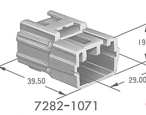7282-1071 Разъем жгута проводов YPT 9.5WP