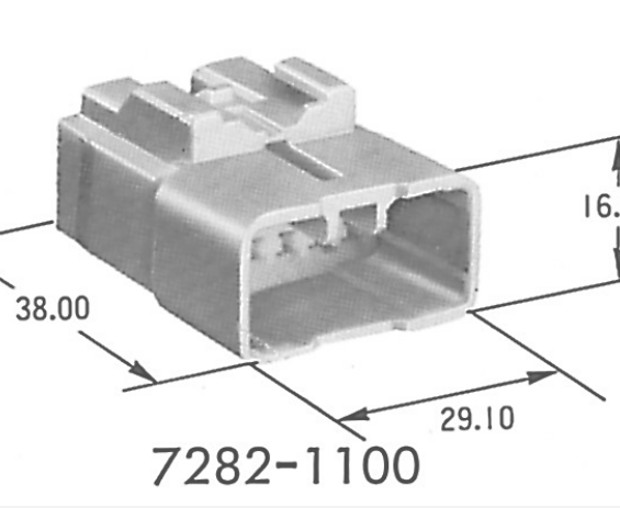 7282-1100 Разъем жгута проводов YPT 9.5WP
