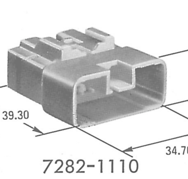 7282-1110 Разъем жгута проводов YPT 9.5WP