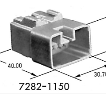 7282-1150 Разъем жгута проводов YPT 9.5WP