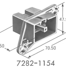 7282-1154 Разъем жгута проводов YPT 9.5WP