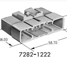 7282-1222 Разъем жгута проводов YPT 9.5WP