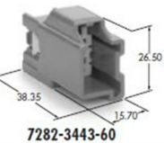 7282-3443-60 Разъем жгута проводов YPT 9.5WP