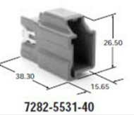 7282-5531-40 Разъем жгута проводов YPT 9.5WP