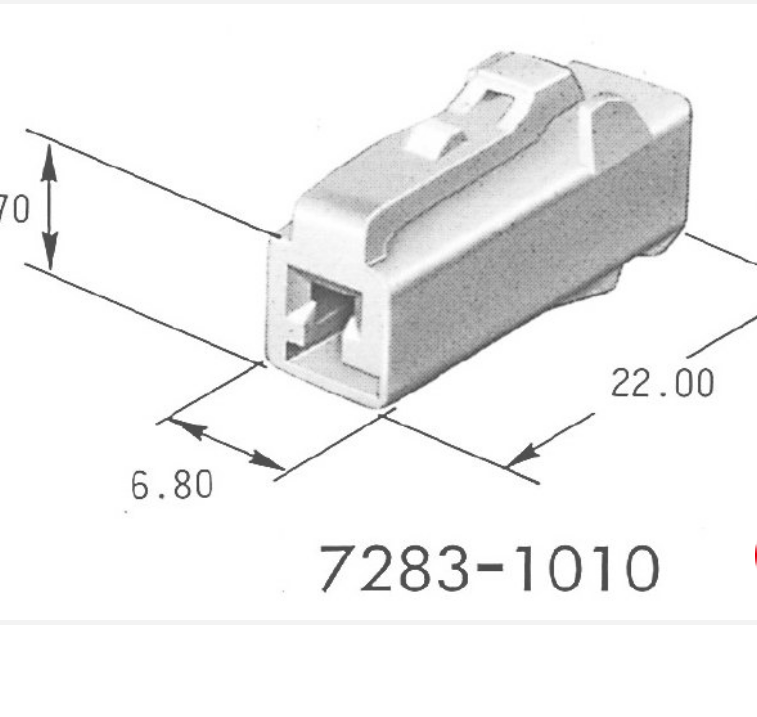 7283-1010 Разъем жгута проводов YPT 9.5WP