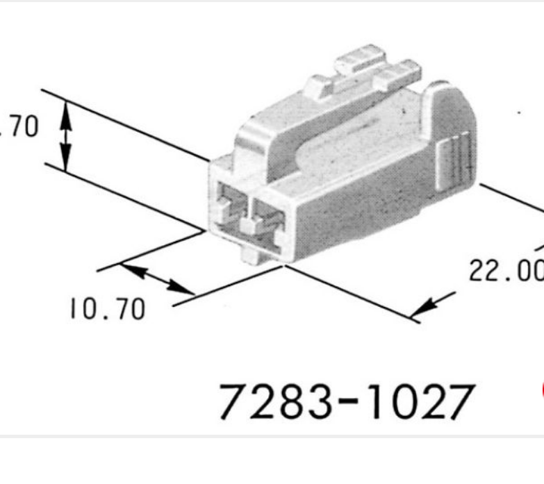 7283-1027 Разъем жгута проводов YPT 9.5WP