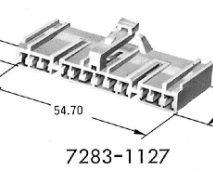 7283-1127 Разъем жгута проводов YPT 9.5WP