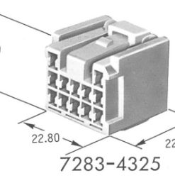 7283-4325 Разъем жгута проводов YPT 9.5WP