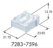 7283-7596 Разъем жгута проводов YPT 9.5WP