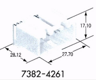 7382-4261 Разъем жгута проводов YPT 9.5WP